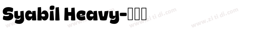 Syabil Heavy字体转换